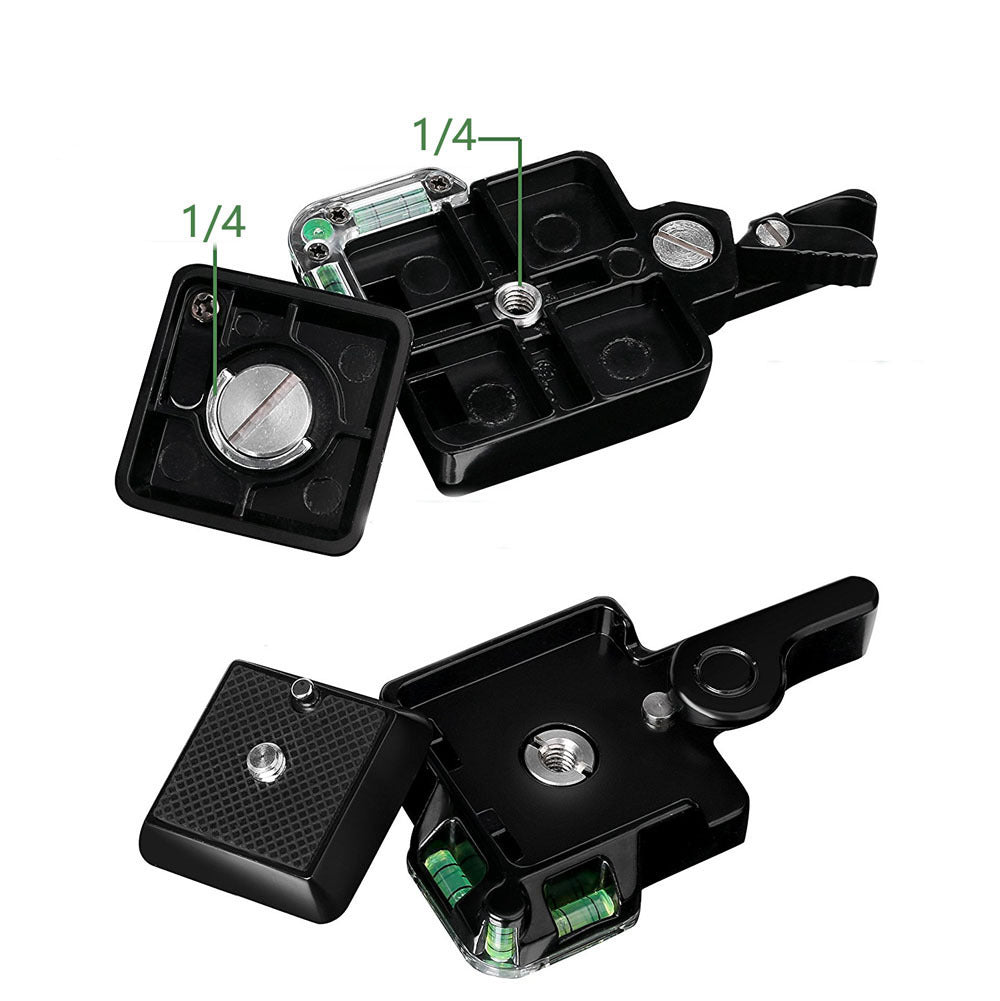 HKM-579795 Quick Release Tripod Plate Compatible with iPhone & SLR Cameras