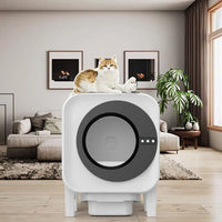 HKM-579859 Automatic Self-Cleaning Cat Litter Box with Air Purifier and Spacious Enclosed Design