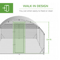 HKM-5798845 Large Outdoor Chicken Coop with Run, Waterproof and Anti-UV Cover for Poultry Protection
