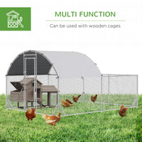 HKM-5798845 Large Outdoor Chicken Coop with Run, Waterproof and Anti-UV Cover for Poultry Protection
