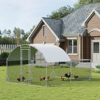 HKM-5798845 Large Outdoor Chicken Coop with Run, Waterproof and Anti-UV Cover for Poultry Protection