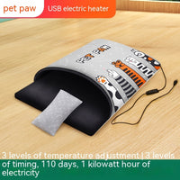 HKM-5799229 Electrically Heated Plush Cat Litter Pad for Pets Up to 15 Pounds - 50x65cm