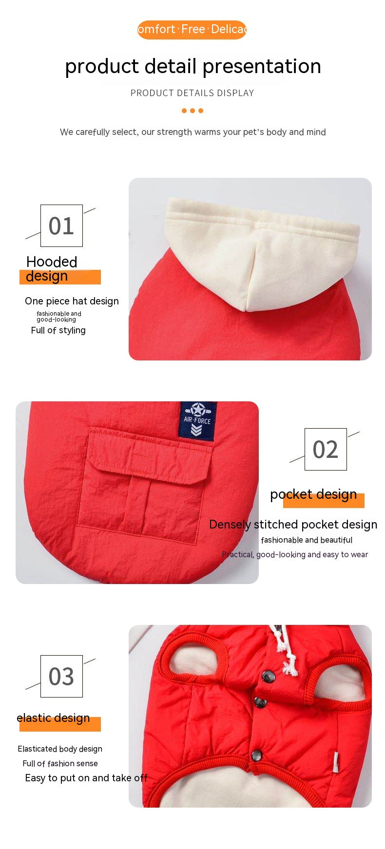 HKM-5799357 Casual Cotton Vest for Dogs - Available in Black, Red, and Pink, Sizes S to XXL
