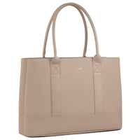 HKM-580115 Stylish Soft Leather Laptop Tote Bag for Women, 17-inch Office Briefcase and Shoulder Purse