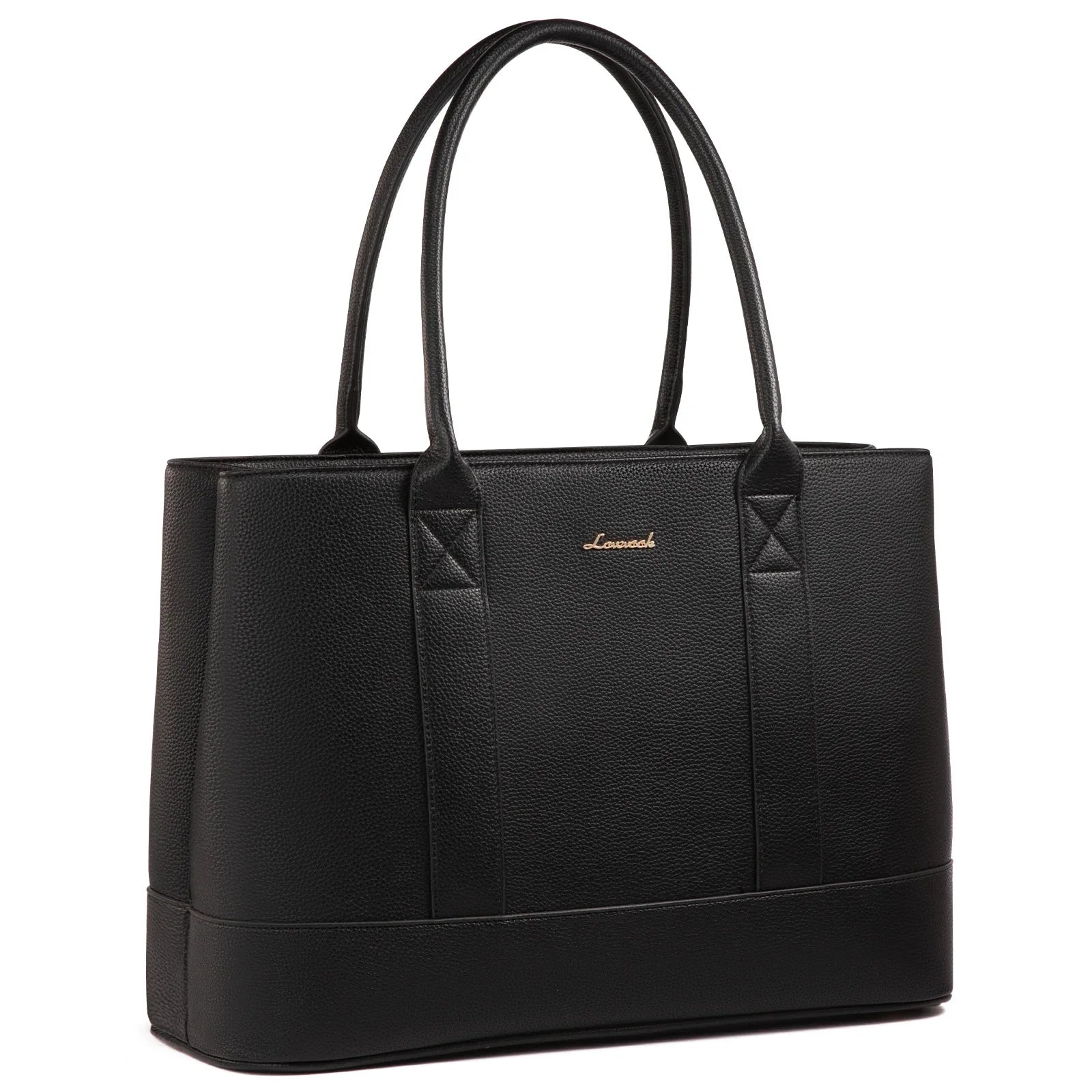 HKM-580115 Stylish Soft Leather Laptop Tote Bag for Women, 17-inch Office Briefcase and Shoulder Purse