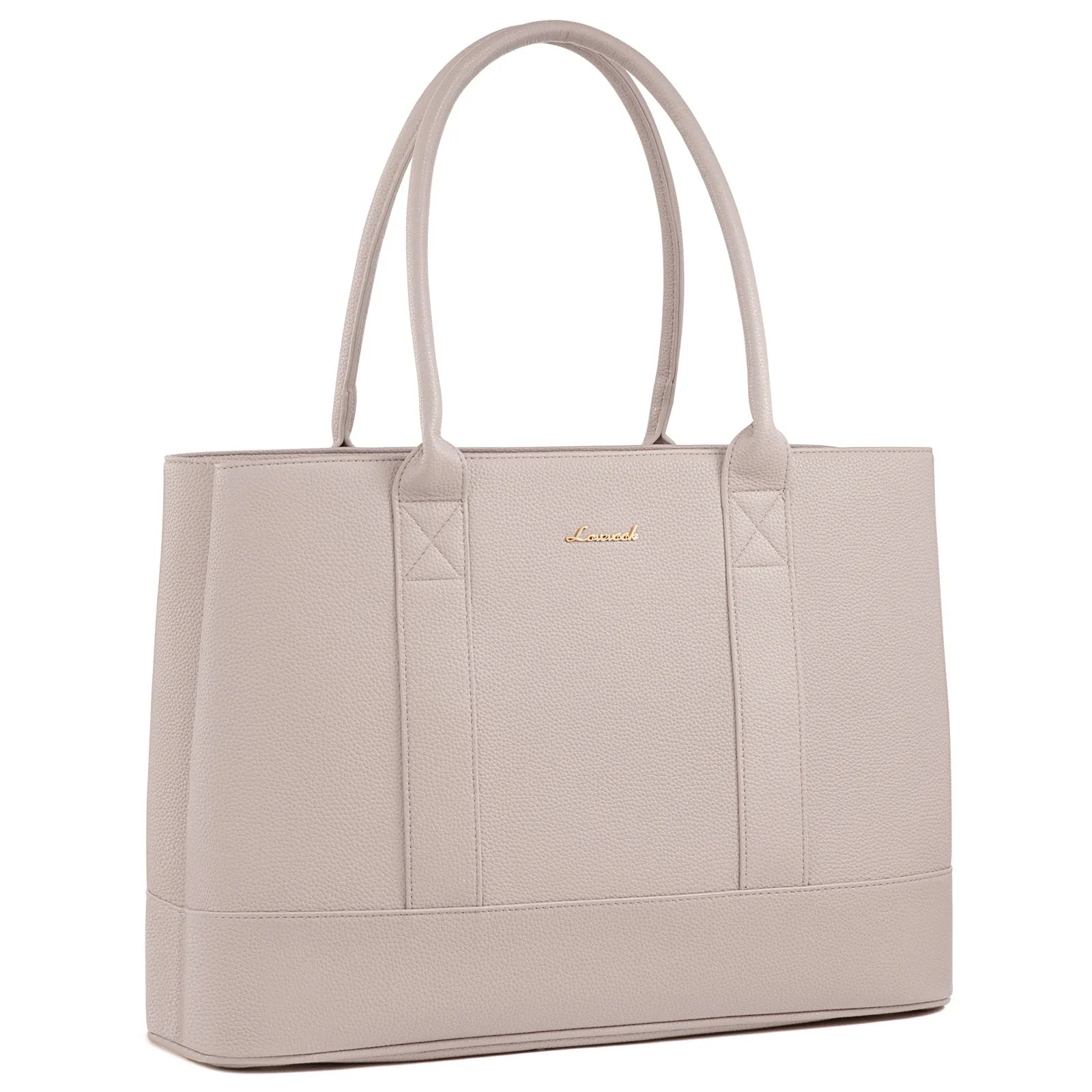 HKM-580115 Stylish Soft Leather Laptop Tote Bag for Women, 17-inch Office Briefcase and Shoulder Purse