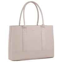 HKM-580115 Stylish Soft Leather Laptop Tote Bag for Women, 17-inch Office Briefcase and Shoulder Purse