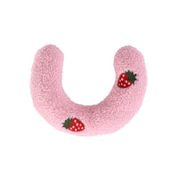 HKM-5801789 Cozy U-Shaped Pillow for Cats and Small Dogs - Soft Faux Fur Headrest for Deep Sleep and Comfort