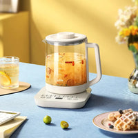 HKM-580179 Smart Electric Glass Kettle with Tea Infuser - 800W High Borosilicate Glass, Ideal for Liquid Heating and Tea Brewing