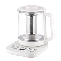 HKM-580179 Smart Electric Glass Kettle with Tea Infuser - 800W High Borosilicate Glass, Ideal for Liquid Heating and Tea Brewing