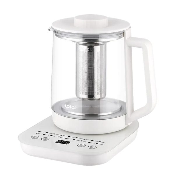 HKM-580179 Smart Electric Glass Kettle with Tea Infuser - 800W High Borosilicate Glass, Ideal for Liquid Heating and Tea Brewing