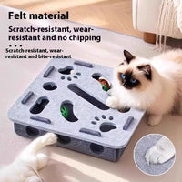 HKM-5802429 Cat Toy Set with Flower Shape Design and Bells - Fun Relief Play for Cats