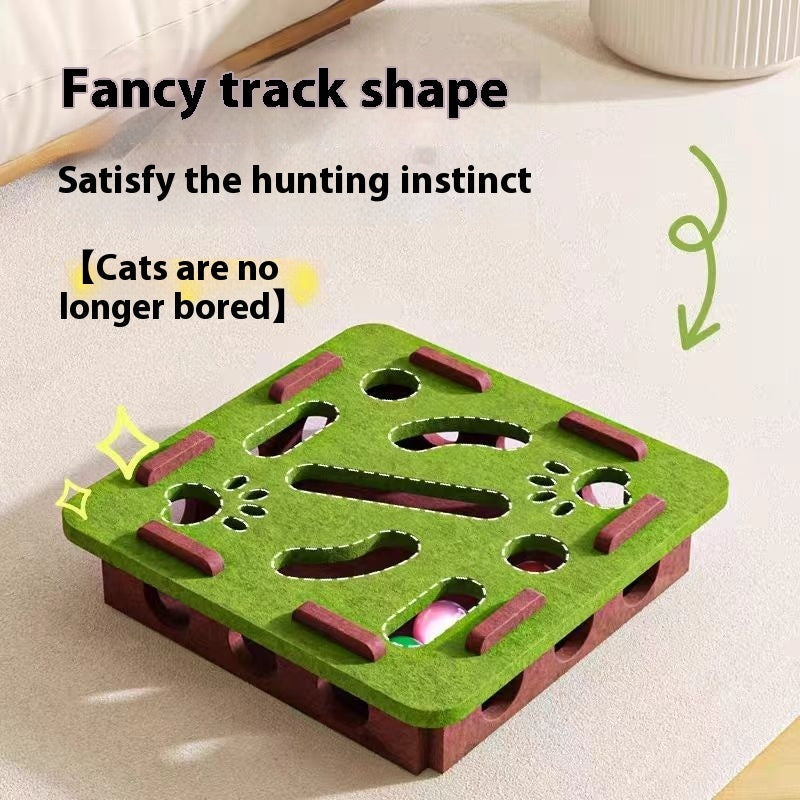 HKM-5802429 Cat Toy Set with Flower Shape Design and Bells - Fun Relief Play for Cats