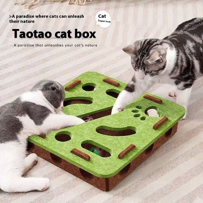 HKM-5802429 Cat Toy Set with Flower Shape Design and Bells - Fun Relief Play for Cats