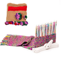 HKM-580243 Creative Children's Loom for Fun and Easy Weaving, Includes Thread