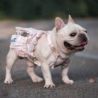HKM-5802557 Cute Pink Cotton Dog Skirt for Small and Medium Dogs and Cats, Available in Multiple Sizes