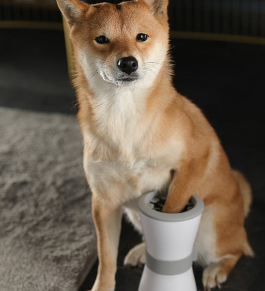 HKM-5802813 Automatic Electric Foot Washing Cup for Pets - Eco-Friendly Silicone, Compact Size, Multiple Colors