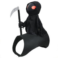 HKM-5805501 Cute Black Harvest Themed Riding Outfit for Pets - Sizes S, M, L - Polyester Material