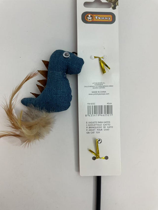 HKM-5805757 Dinosaur-Themed Cat Teaser Toy for Engaging Playtime Fun