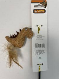 HKM-5805757 Dinosaur-Themed Cat Teaser Toy for Engaging Playtime Fun
