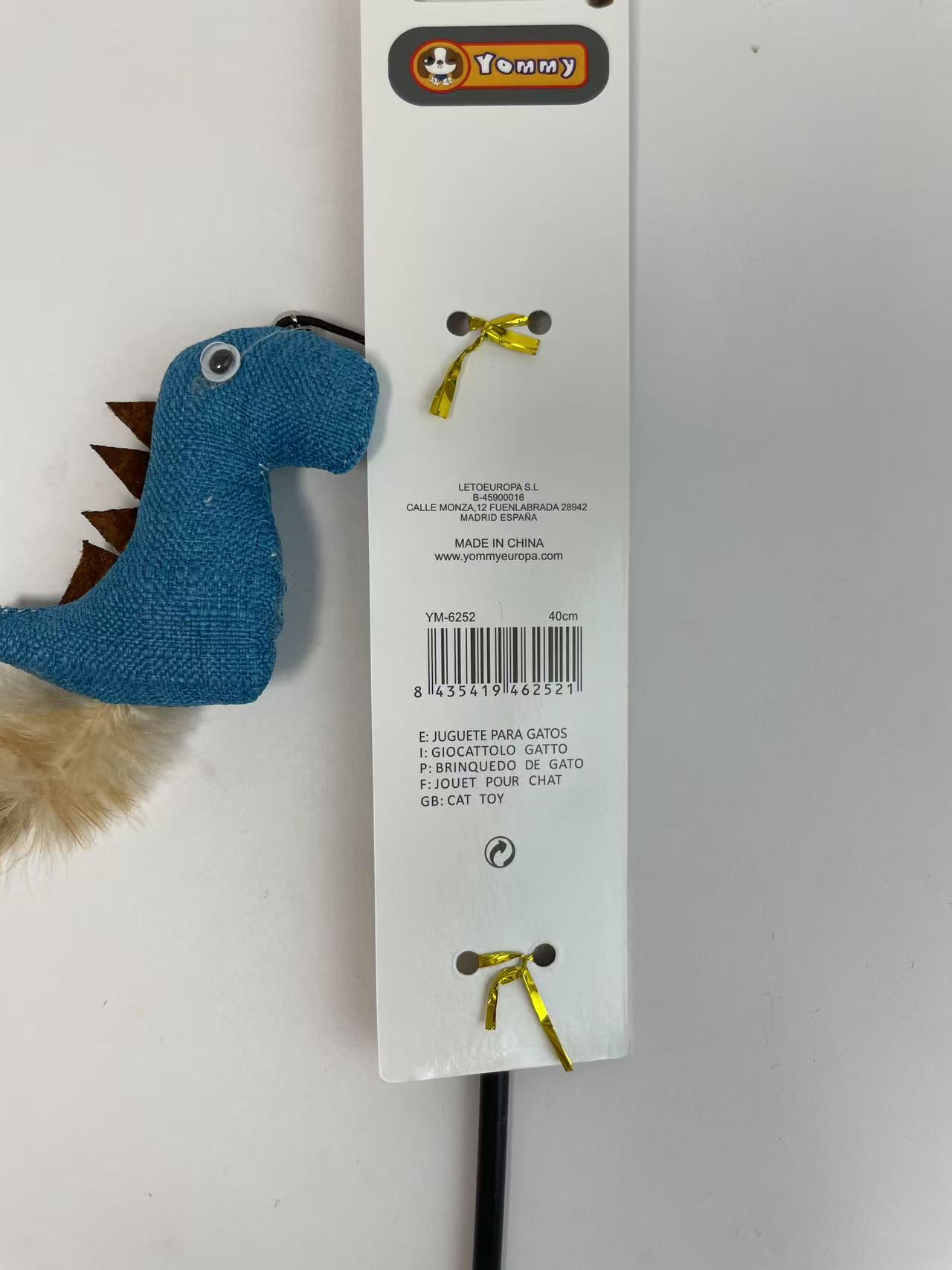 HKM-5805757 Dinosaur-Themed Cat Teaser Toy for Engaging Playtime Fun