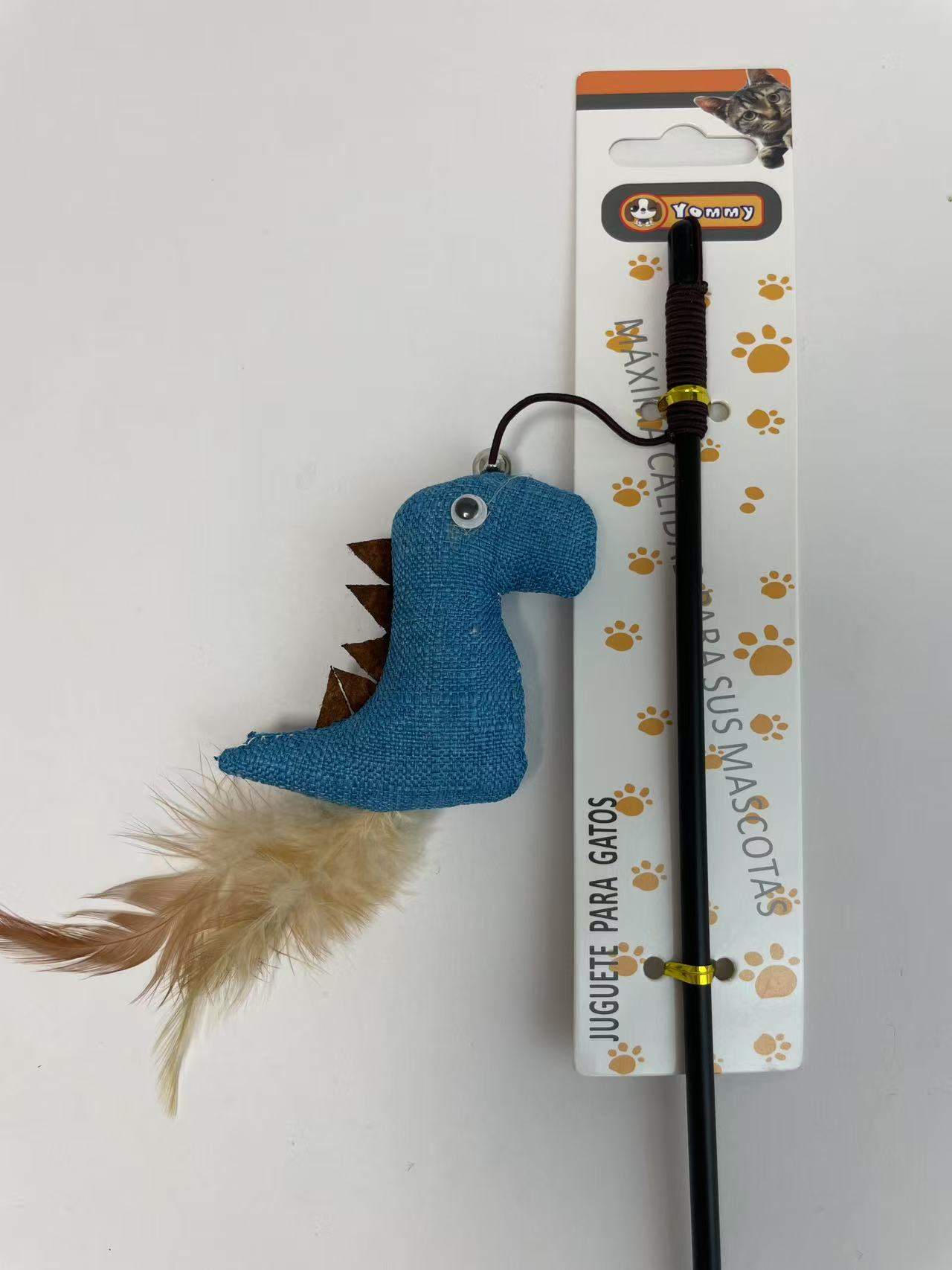 HKM-5805757 Dinosaur-Themed Cat Teaser Toy for Engaging Playtime Fun