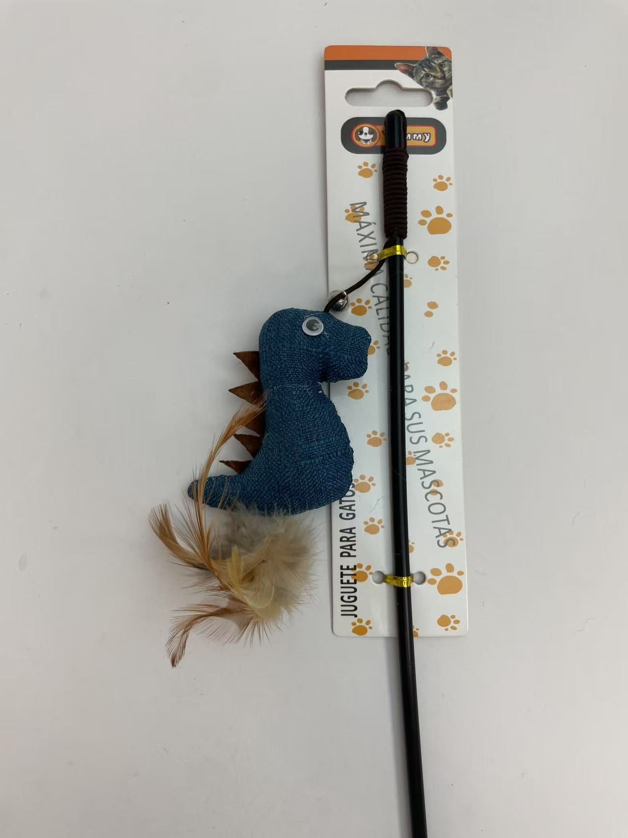 HKM-5805757 Dinosaur-Themed Cat Teaser Toy for Engaging Playtime Fun