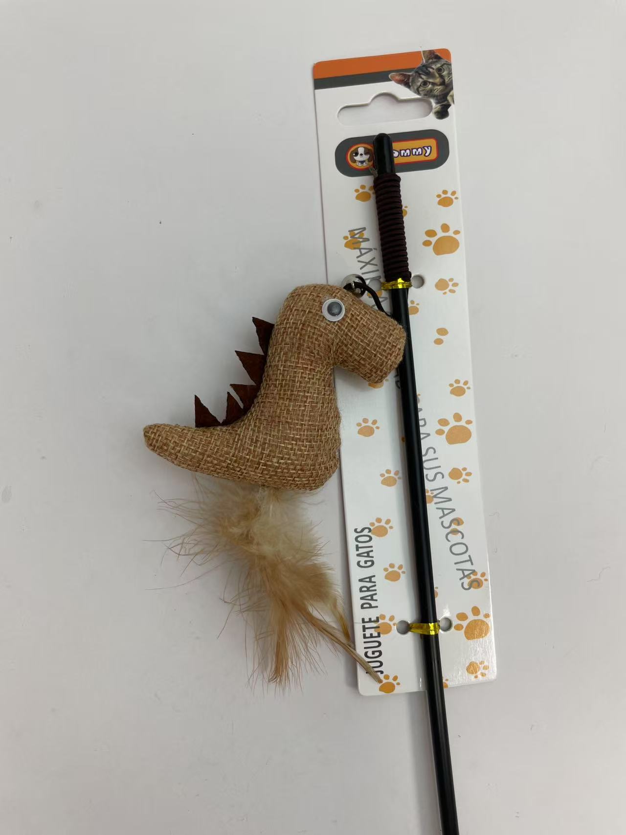 HKM-5805757 Dinosaur-Themed Cat Teaser Toy for Engaging Playtime Fun