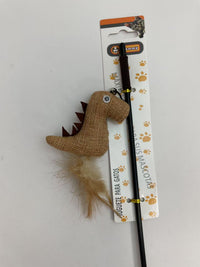 HKM-5805757 Dinosaur-Themed Cat Teaser Toy for Engaging Playtime Fun