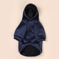 HKM-5806013 Warm Velvet Dog Sweater for Small and Medium Dogs - Casual Autumn and Winter Clothing in Navy Blue and Dark Gray