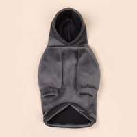 HKM-5806013 Warm Velvet Dog Sweater for Small and Medium Dogs - Casual Autumn and Winter Clothing in Navy Blue and Dark Gray