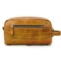 HKM-580627 Vintage Leather Cosmetic Bag for Men - Large Capacity Wash Bag in Genuine Cowhide