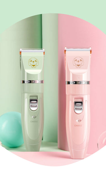 HKM-5806525 Pet Wireless Charging Grooming Hair Trimmer Set - Low Noise, Washable Head, 5 Adjustable Trimming Bits