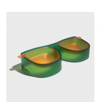 HKM-5806909 Large Capacity Anti- overturning Double Bowl for Cats with Slant Design and Easy Clean Base