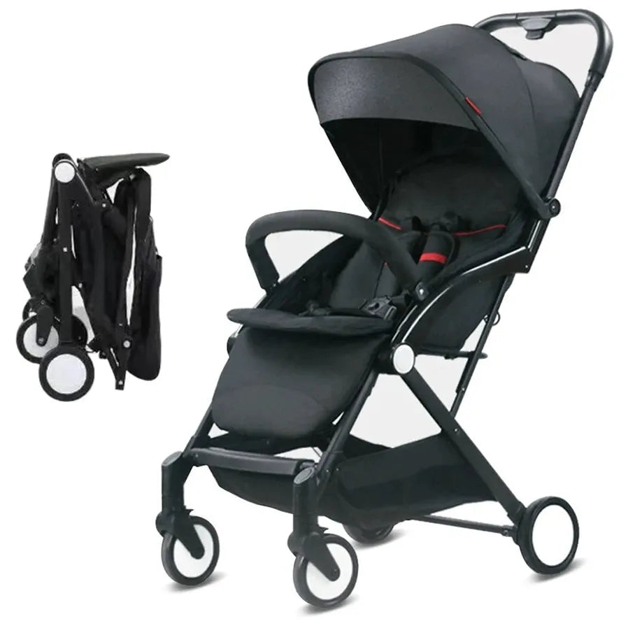HKM-580755 Lightweight Foldable Baby Stroller Pushchair with Luxury Design and Practical Features