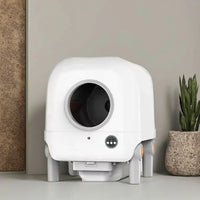 HKM-581011 Automatic XL Cat Litter Box with WiFi Control and Easy Clean Design, Stainless Steel and Plastic Construction