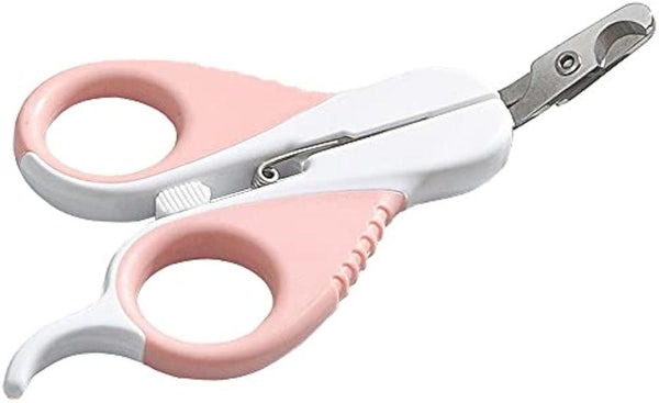 HKM-581075 Pet Nail Clippers with Safety Guard and Angled Blade for Cats, Kittens, Small Dogs, and Other Small Animals