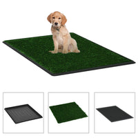 HKM-5810877 Pet Toilet with Artificial Grass Mat and Removable Tray for Easy Cleanup - 63x50 cm