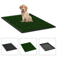 HKM-5810877 Pet Toilet with Artificial Grass Mat and Removable Tray for Easy Cleanup - 63x50 cm