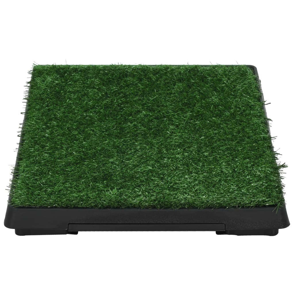 HKM-5810877 Pet Toilet with Artificial Grass Mat and Removable Tray for Easy Cleanup - 63x50 cm
