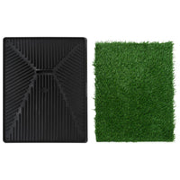 HKM-5810877 Pet Toilet with Artificial Grass Mat and Removable Tray for Easy Cleanup - 63x50 cm