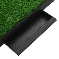 HKM-5810877 Pet Toilet with Artificial Grass Mat and Removable Tray for Easy Cleanup - 63x50 cm