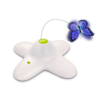 HKM-5811517 Interactive 360-Degree Butterfly Cat Toy with Two Replacement Butterflies for Healthy Playtime