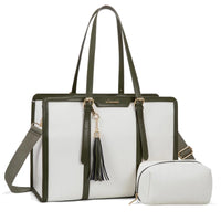 HKM-581267 Large Capacity Waterproof Laptop Tote Bag for Women - Fits 15.6 Inch Laptops, Ideal for Office Use