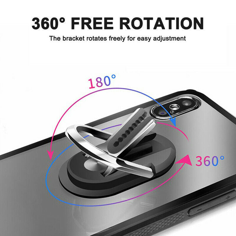 HKM-581267 Universal 2-in-1 Mobile Phone Holder and Car Vent Mount with 360° Rotation and Silicone Clip