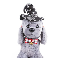 HKM-5814845 Pet Friendly Halloween Headband - Flannel Hat with Sequins and Small Balls, Available in Black, Yellow, and Green