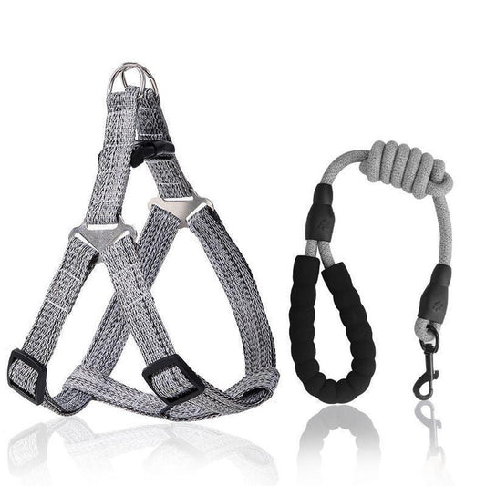 HKM-581587 Explosion-Proof Retractable Dog Harness Leash for Small to Large Breeds