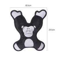 HKM-5816125 Plush Bite-Resistant Pet Toys Set – Snake, Parrot, Orangutan in Black, Green, Purple