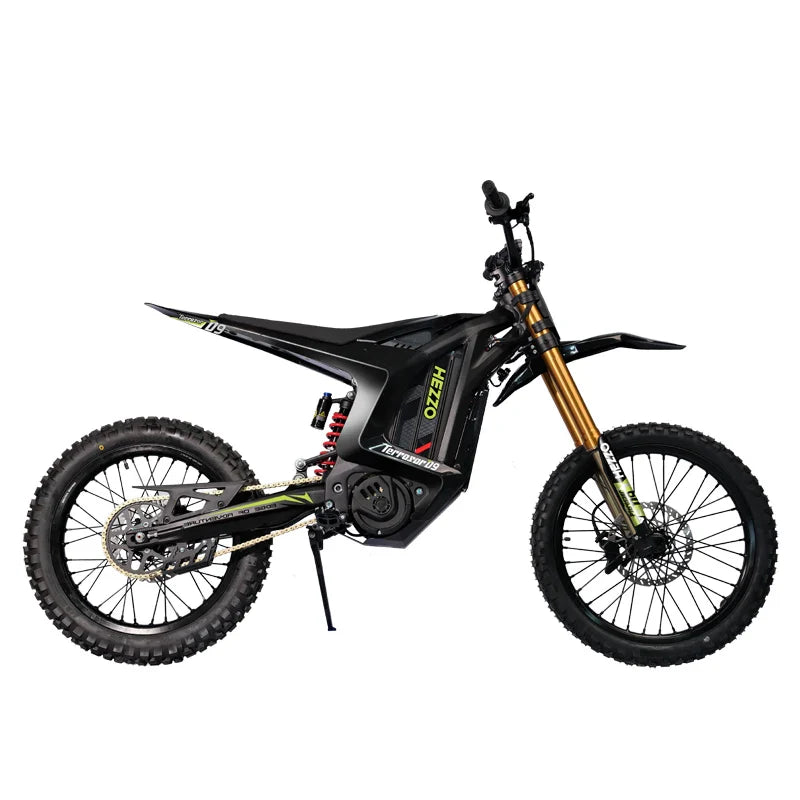HKM-581651 Powerful 72V 20000W Lithium Mid-drive Electric Dirt Bike with 150KM Range, Hydraulic Disc Brake, Full Suspension, 45Ah Battery