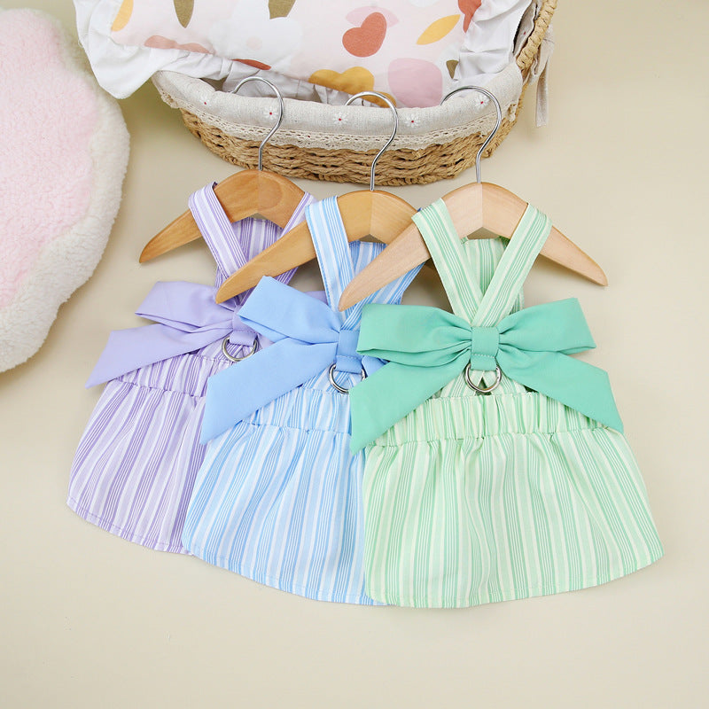 HKM-5817021 Lotus Leaf Traction Skirt for Dogs - Available in Purple, Blue, and Green, Sizes XS to XL